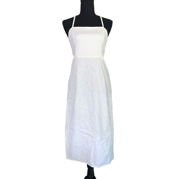 Wild Fable Junior Teens White Sleeveless Square Neckline Midi Dress Size 4 - Picture 2 of 9